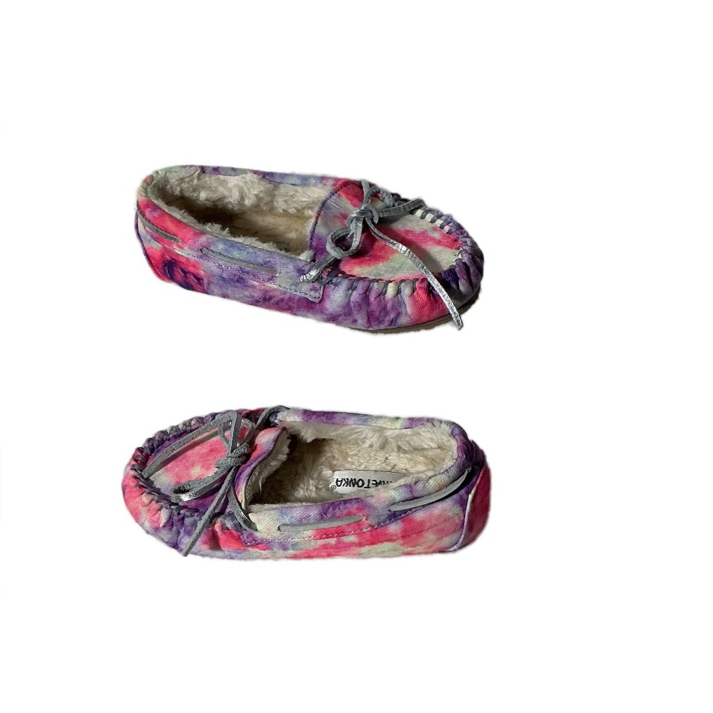 Minnetonka Colorful Tie-Dye Moccasins